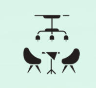 VIP A/C Lounge with Sofa Seating Attached Washroom