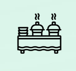 Industrial-size indoor catering space (3000 sq.ft)